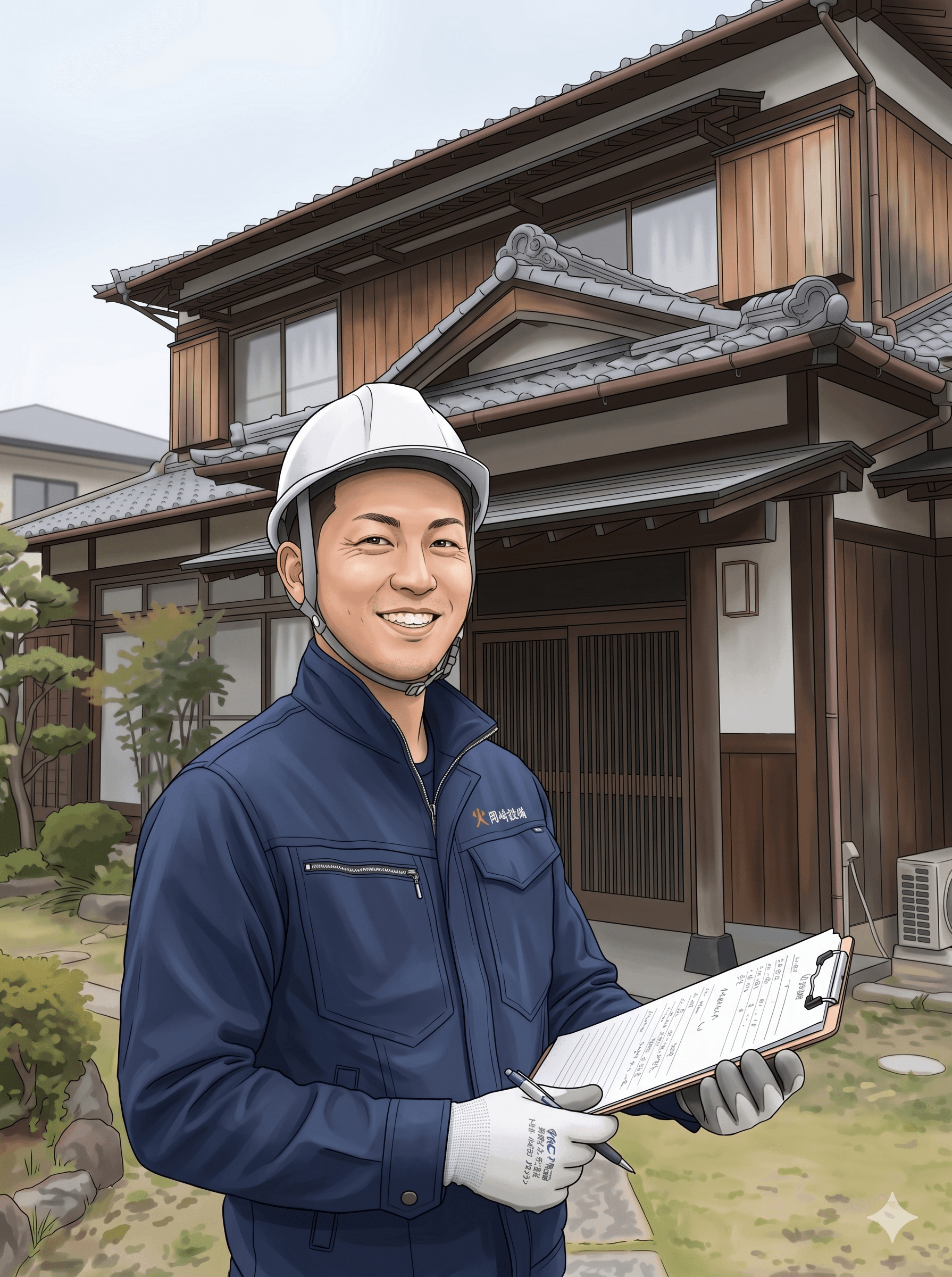 リハウスのスタッフのイラスト